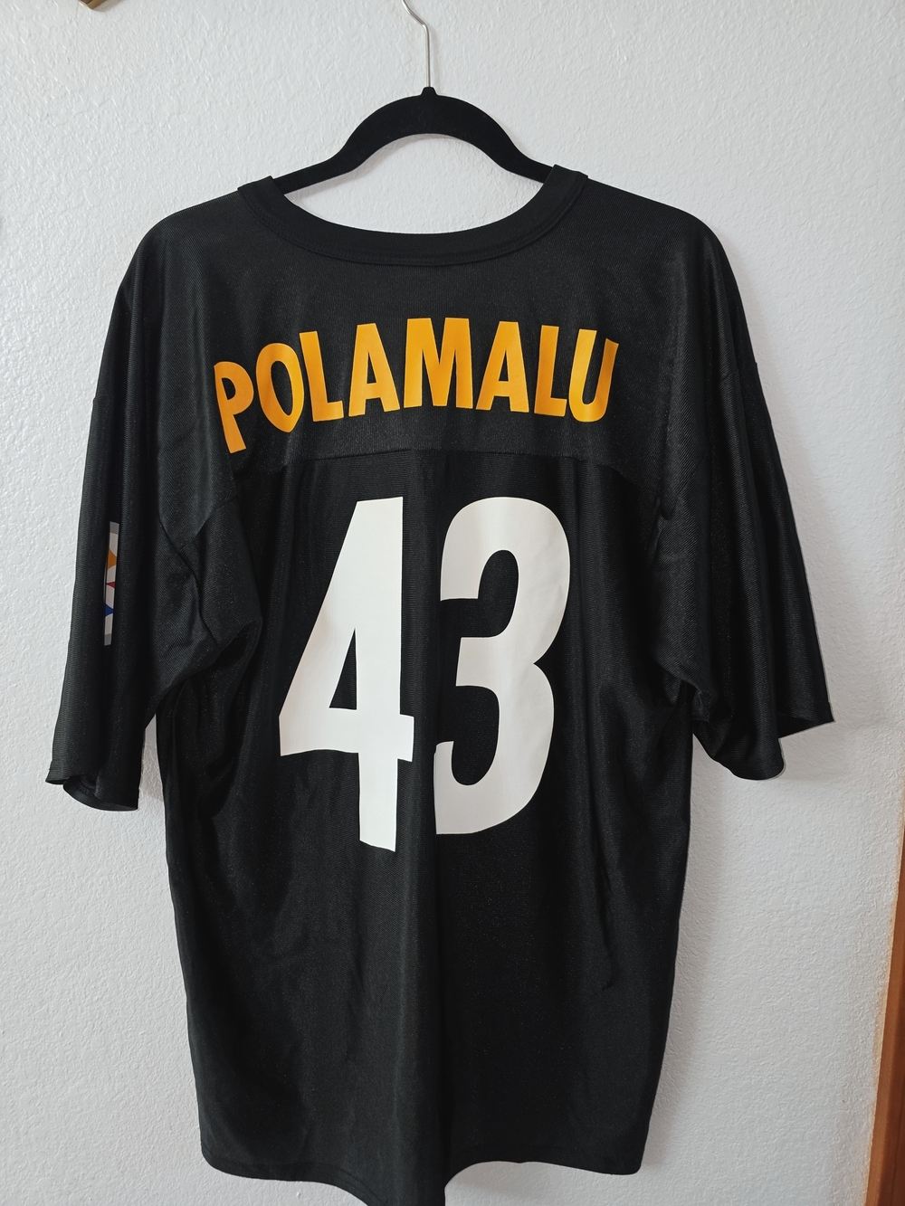NFL Pittsburgh Steelers Troy Polamalu Black Football Jersey